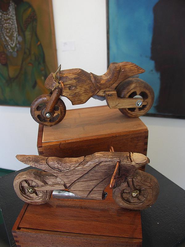 PICT0583.JPG - MotorcyclesWood carving, mixed media, 2013
